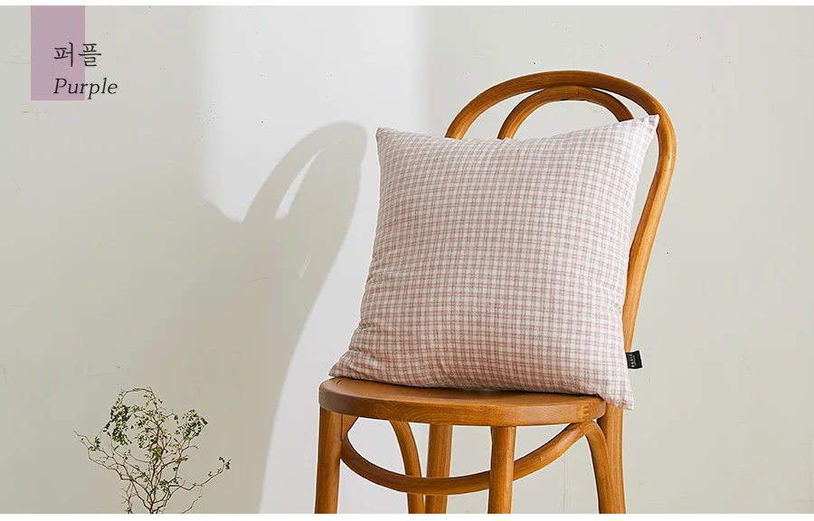 오블롱 3COLOR 멜란 워싱 선염면 쿠션(커버/솜포함)(45x45) 상세 이미지 13