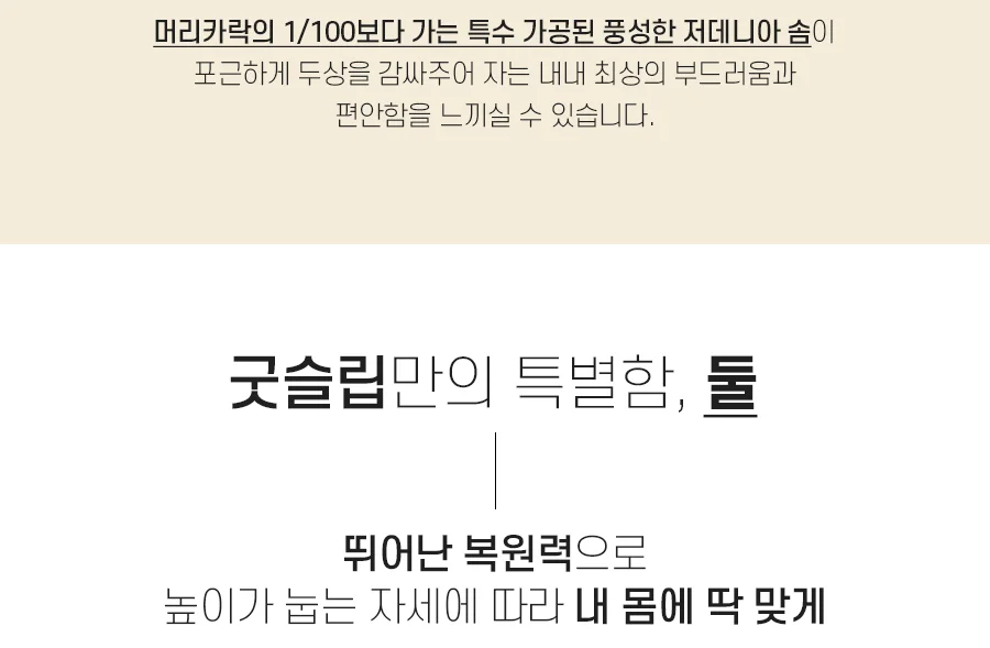 1+1 굿슬립 시원하게 빨아쓰는 알러지케어 베개솜 50x70 -2color 상세 이미지 7
