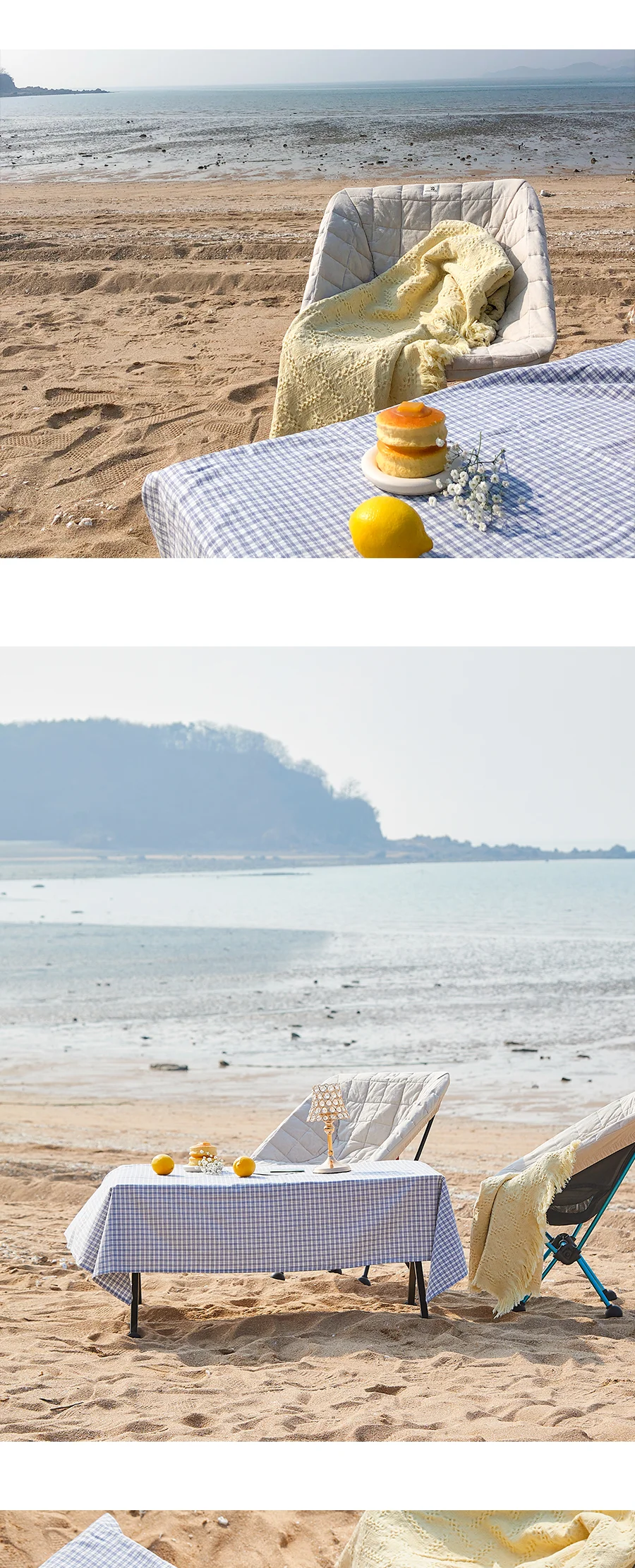 오블롱 3COLOR 멜란 워싱 선염면 테이블커버/식탁보(2인용)(4인용) 상세 이미지 14
