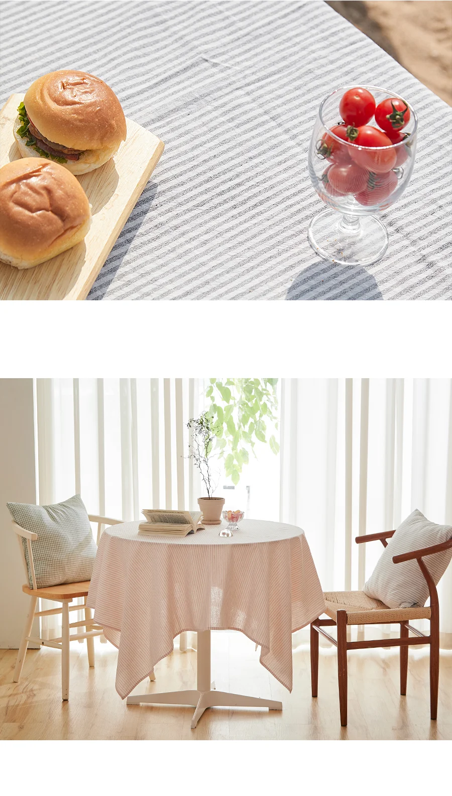 솜사탕 7COLOR 멜란 워싱 선염면 테이블커버/식탁보(2인용)(4인용) 상세 이미지 20