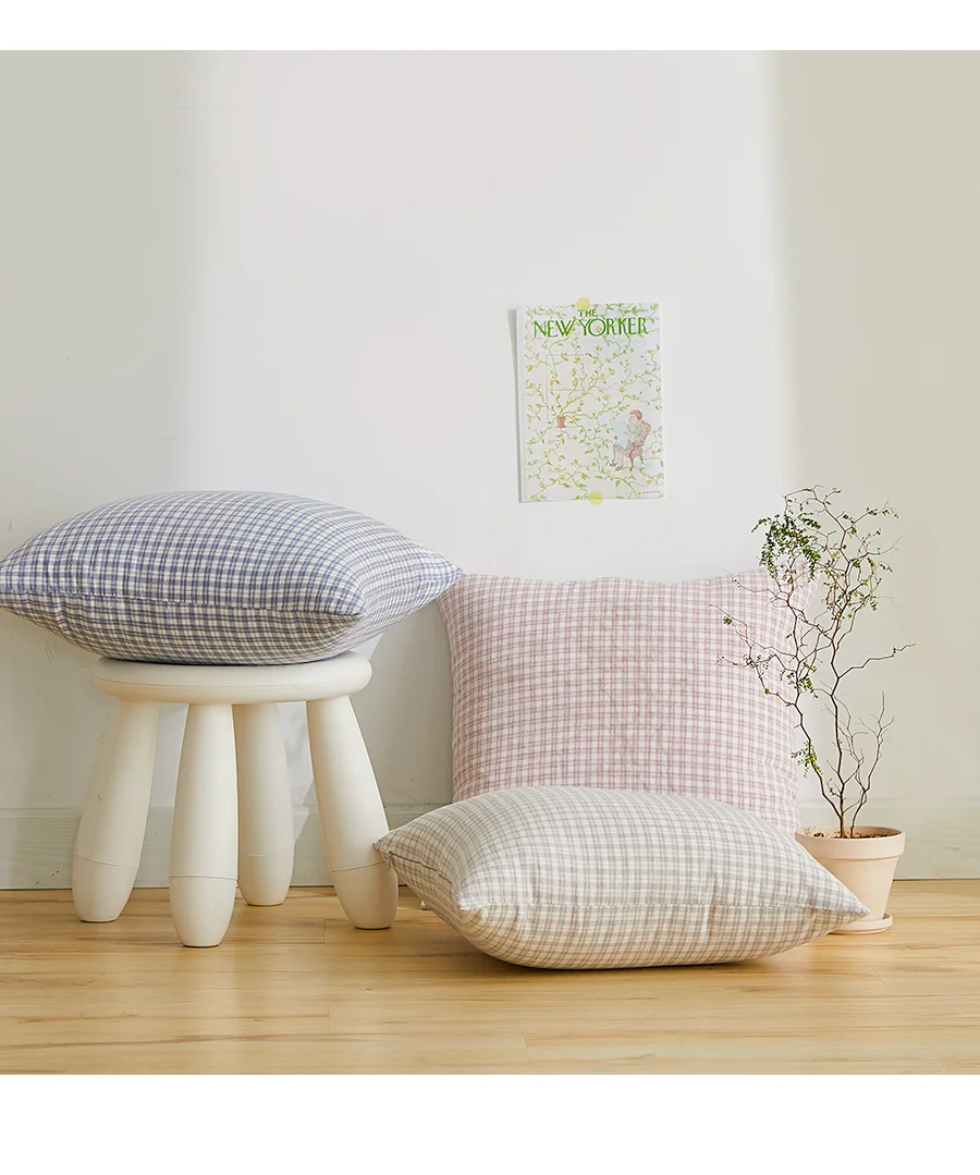 오블롱 3COLOR 멜란 워싱 선염면 쿠션(커버/솜포함)(45x45) 상세 이미지 17