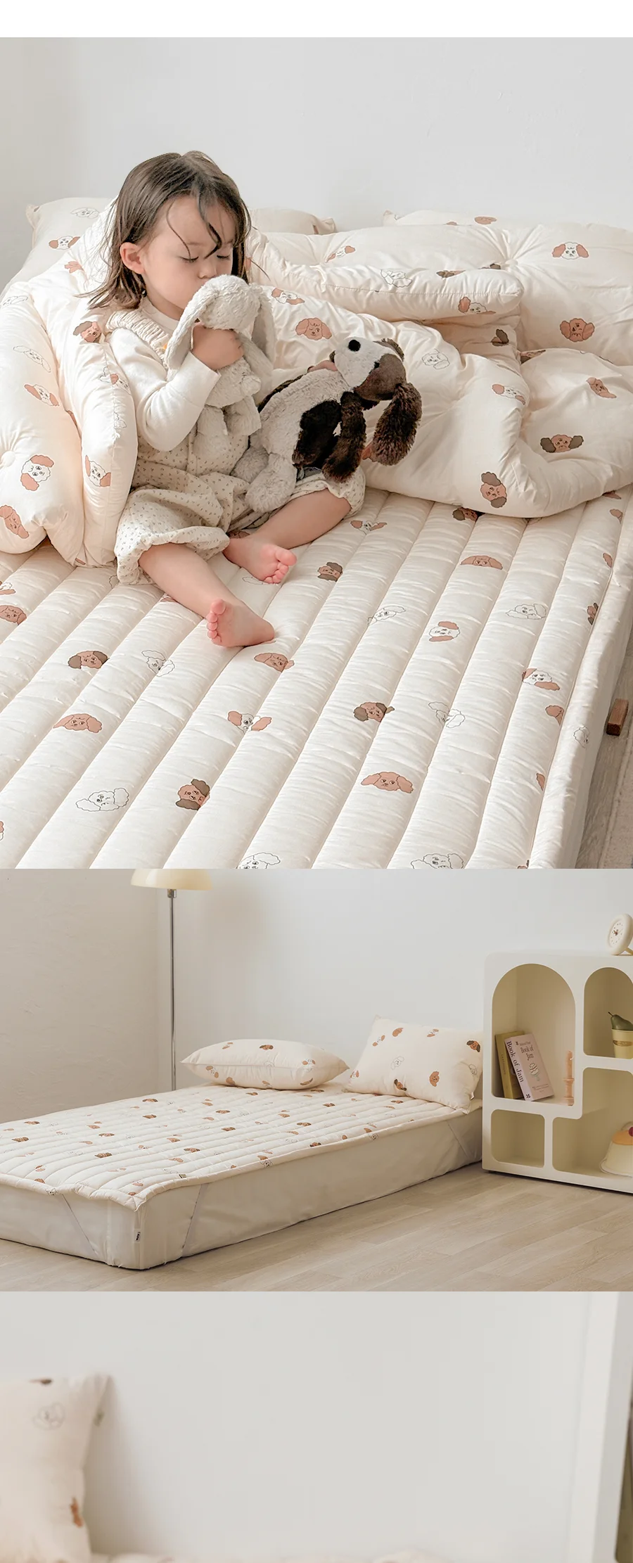 베이직키즈 초코푸 M2 안티알러지 밴딩 침대패드 SS -Beige 상세 이미지 24