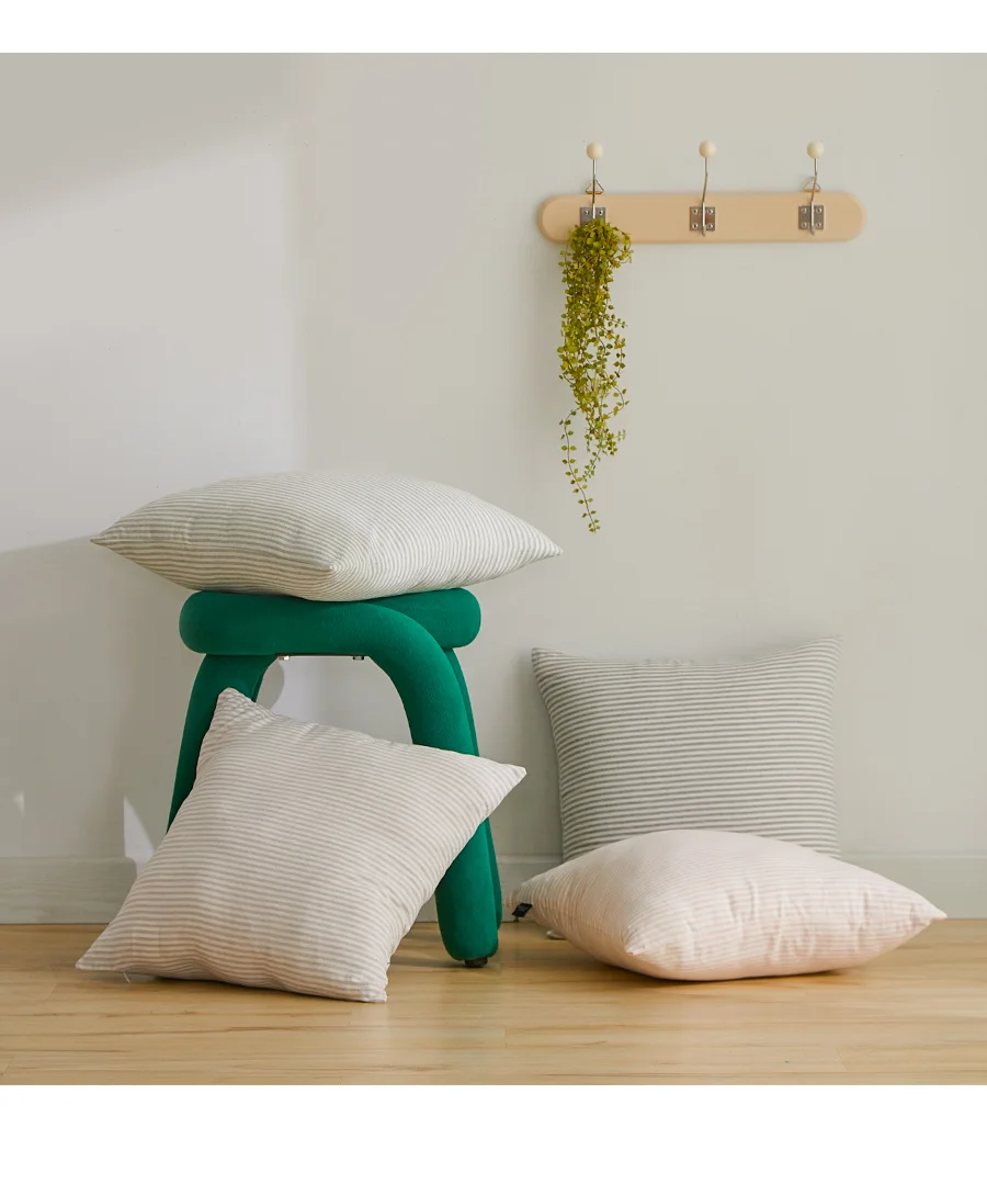 솜사탕 4COLOR 멜란 워싱 선염면 쿠션(커버/솜포함)(45x45) 상세 이미지 18