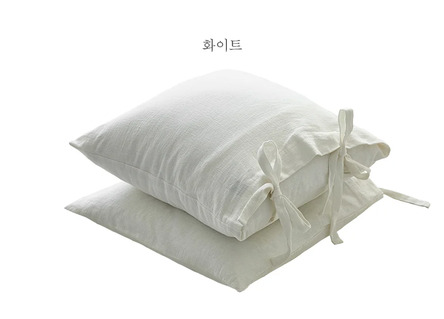 하멜 리본타이 린넨 쿠션 50x50 -2color 상세 이미지 23